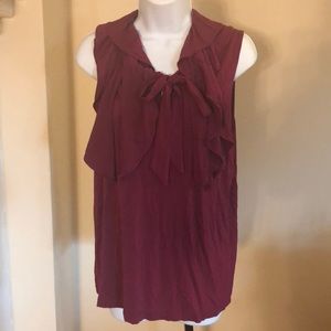 New tank with ruffles and bow details